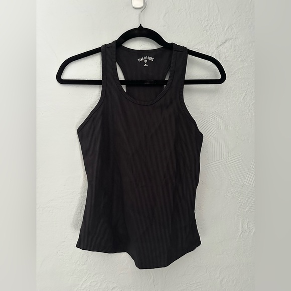 Year of Ours Tops - Year of Ours Black SPORTY RIB TANK